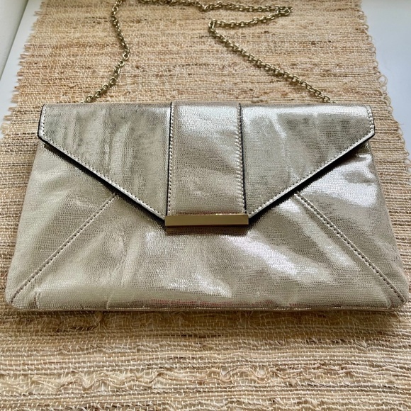 INC International Concepts Handbags - New! INC International Concepts Metallic Envelope Clutch Purse